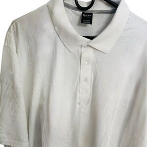 Hanes Classic White Polo Shirt for Men